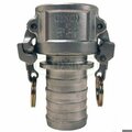 Dixon Boss-Lock Type-C Cam and Groove Coupler with Collar, 1-1/2 in Nominal, Female Coupler x Hose Shank RC150CEZ